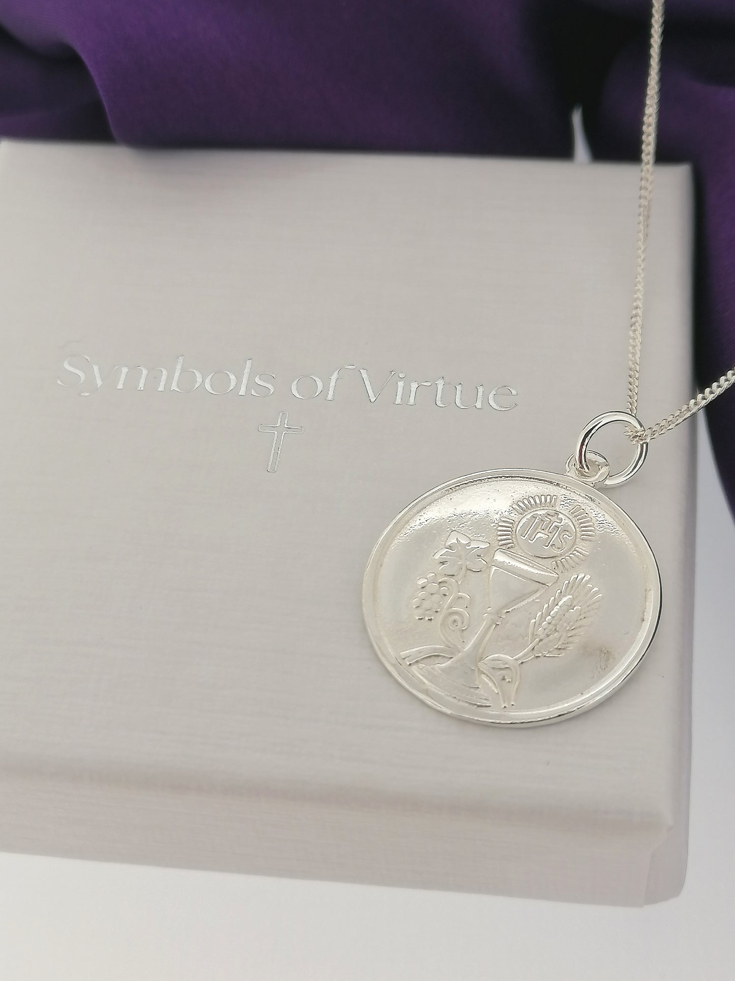 Confirmation Medal Pendant Sterling Silver