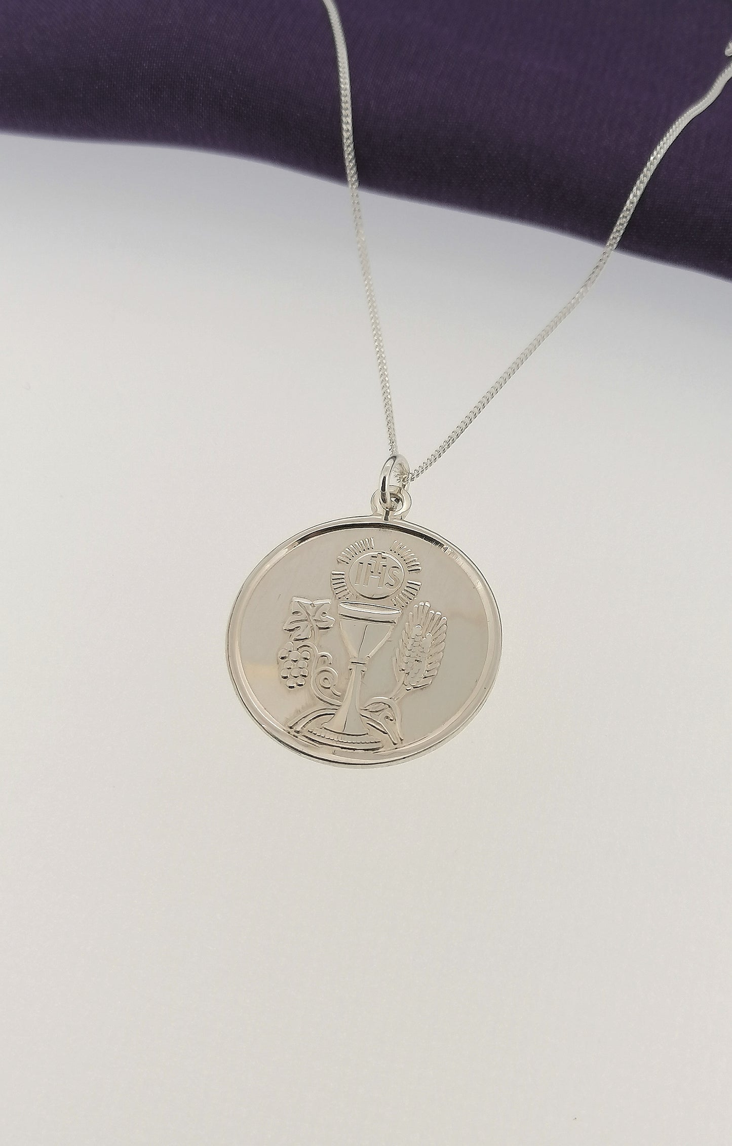 Confirmation Medal Pendant Sterling Silver