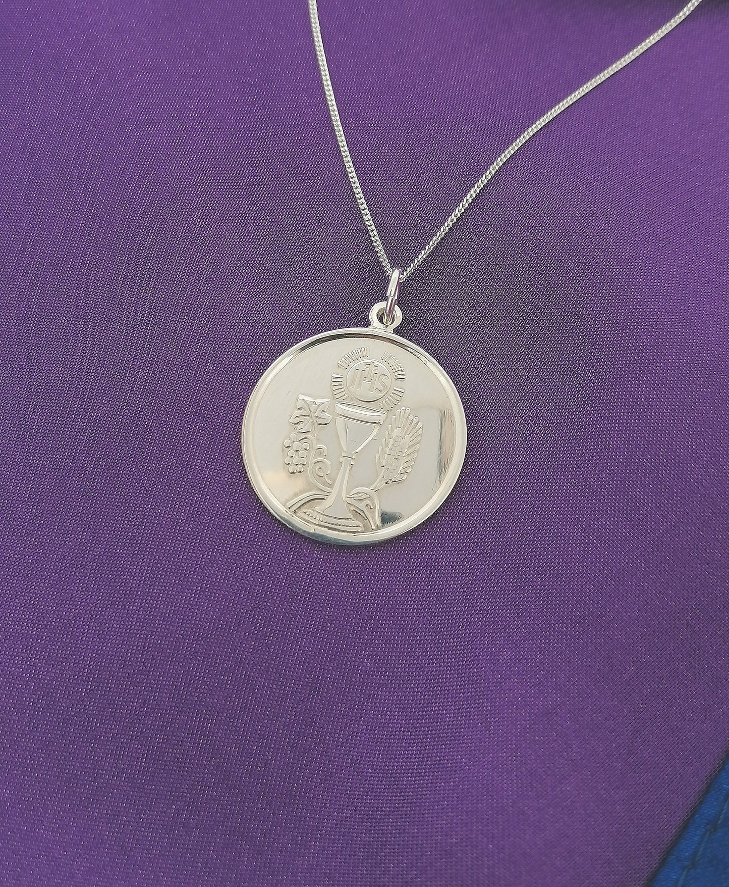 Confirmation Medal Pendant Sterling Silver