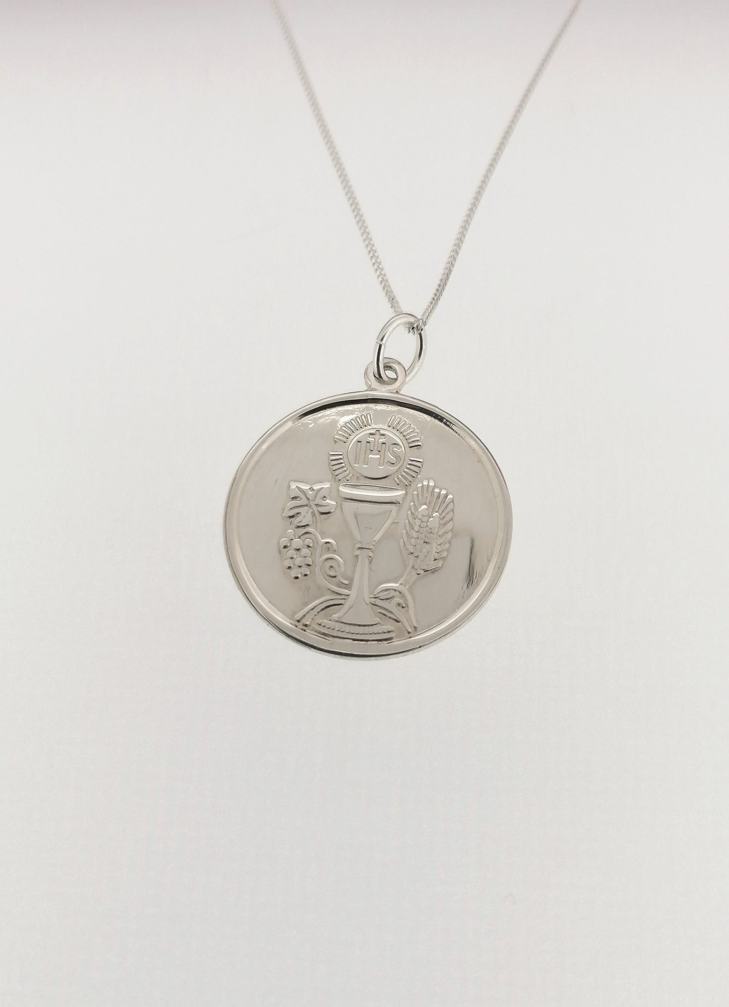 Confirmation Medal Pendant Sterling Silver