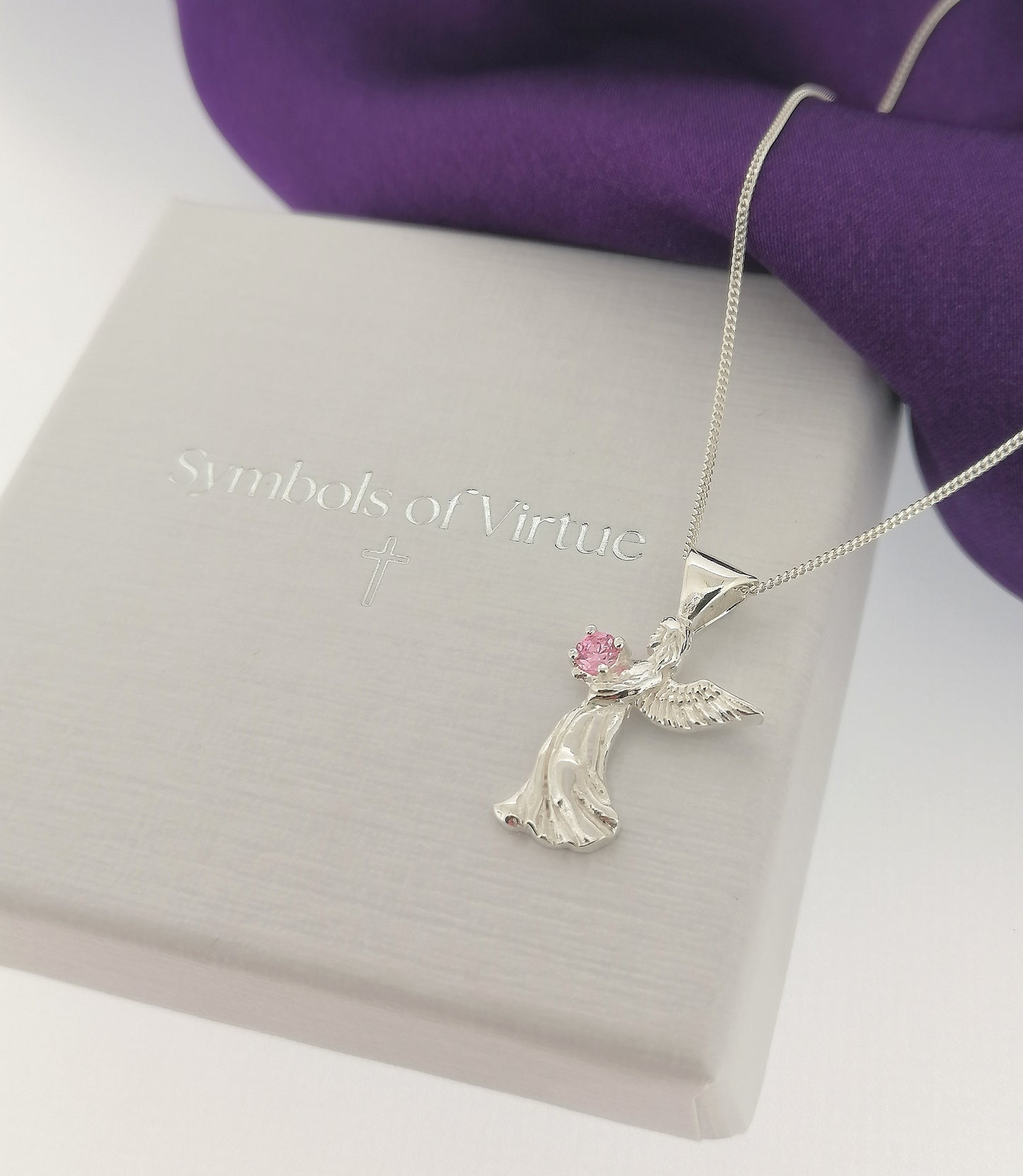Guardian Angel Pendant Sterling Silver