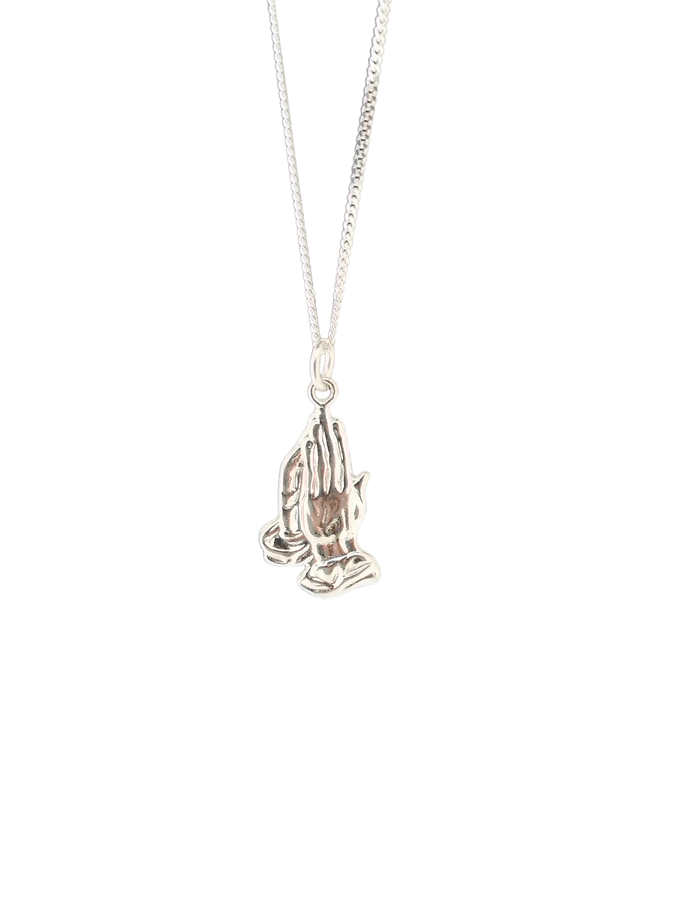Sterling silver Prayer Hands Pendant Christian Jewellery